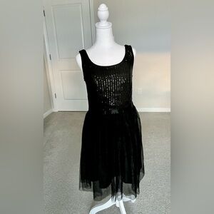 NWT Berry Lane Black Sequin Sleeveless Dress Size Medium